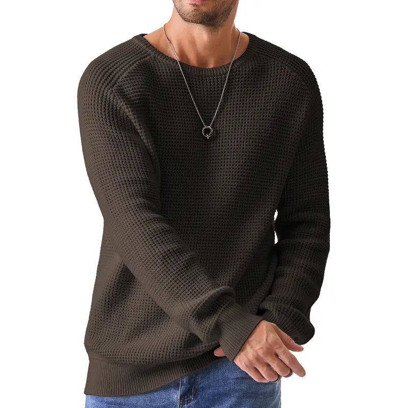 Men's Crewneck Sweater - Soft Casual Pullover
