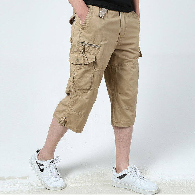 Casual Cotton Outdoor Multi Pockets Shorts
