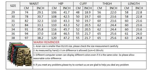 Men's Camo Multi-Pocket Men's Shorts