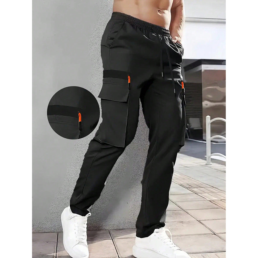 Men's Stretch Terry Work Pants Casual Retro Fit | All-S, fit view