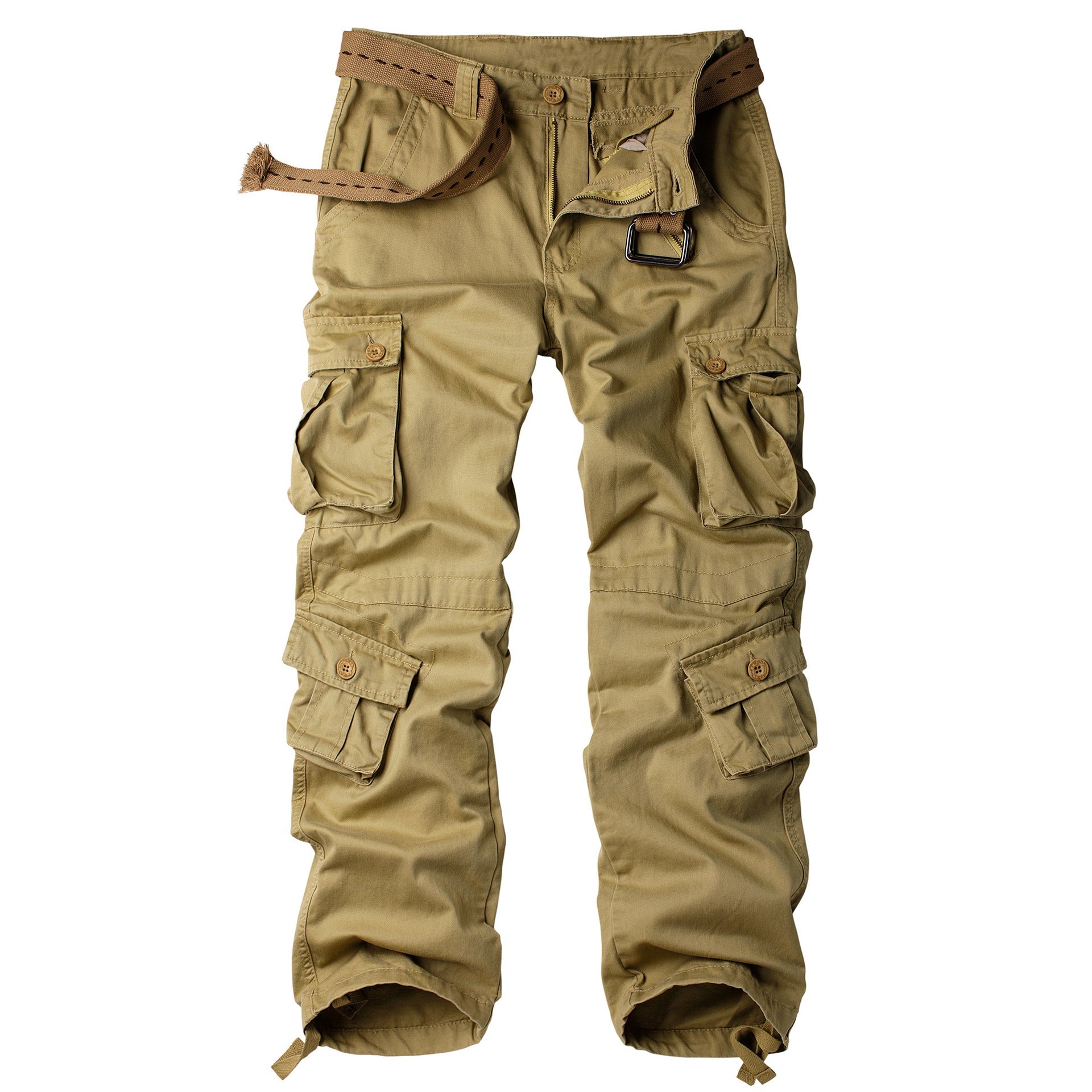 Men's Camo Multi-Pocket Cargo Pants, size and color chart