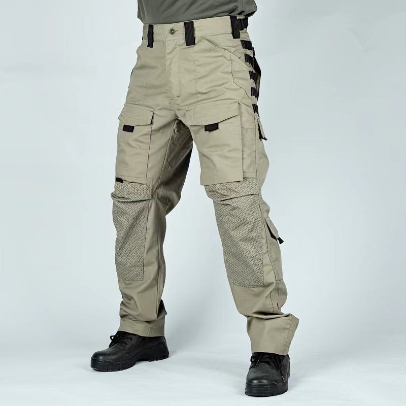 Men's Outdoor Loose Paneled Pants, pocket detail