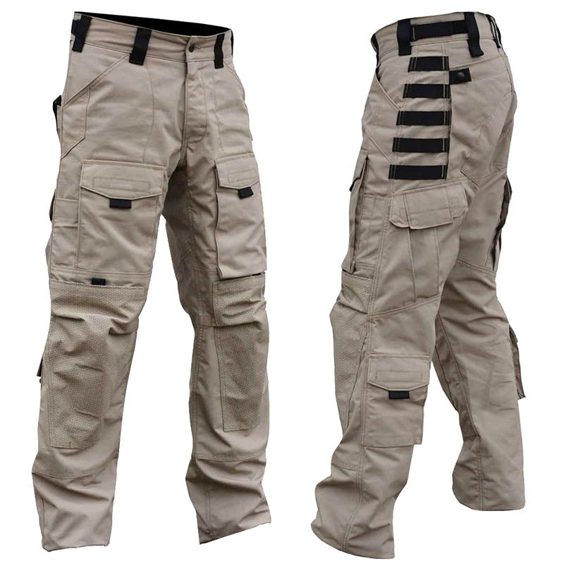 Men's Outdoor Tactical Big-Pocket Pants, back view