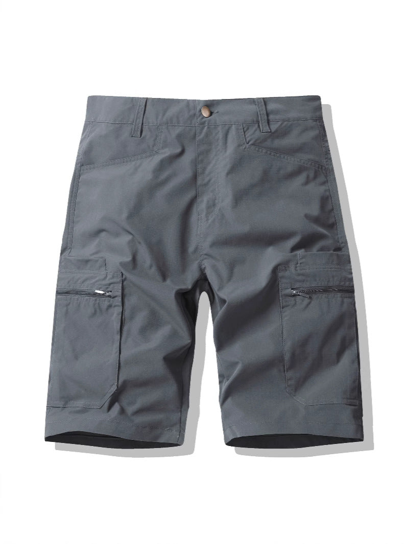 Men's Multi-Pocket Cargo Shorts Built Durable, Designed, waist detail