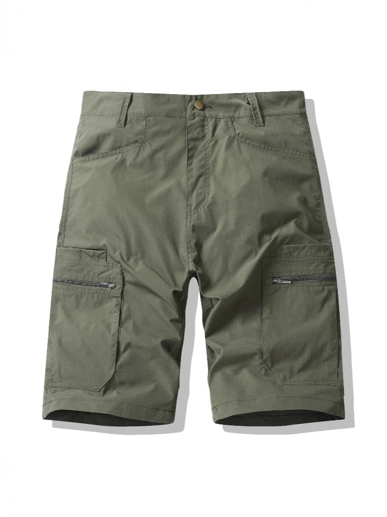 Men's Multi-Pocket Cargo Shorts Built Durable, Designed, front view