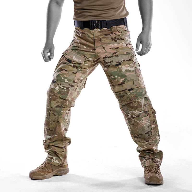 Men's Tactical Multi-Pocket Outdoor Training Pants, side view