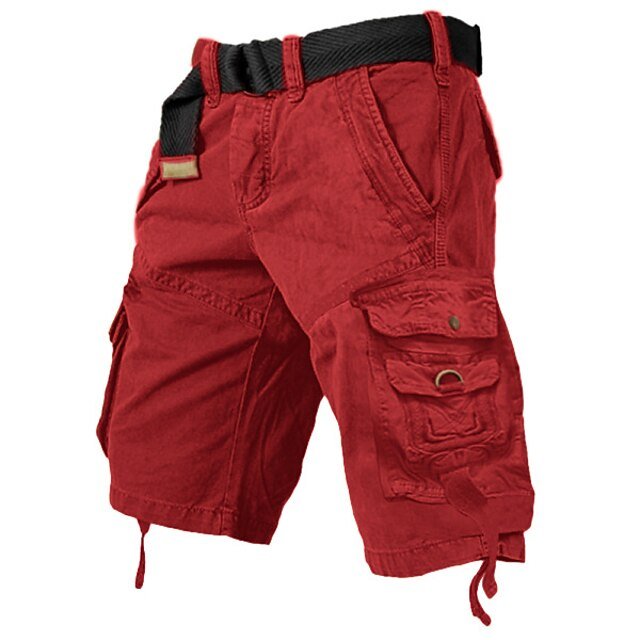 Men's Multi-Pocket Cargo Shorts, pocket detail