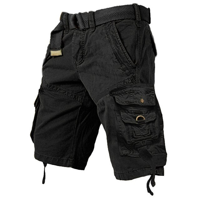 Men's Multi-Pocket Cargo Shorts, fit view