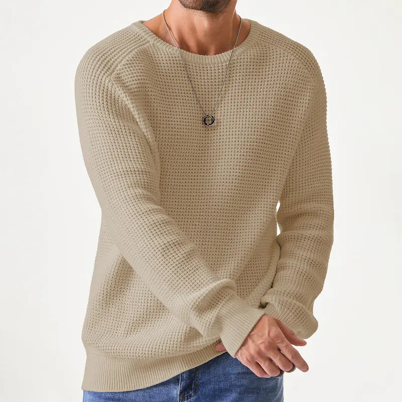 Men's Crewneck Sweater - Soft Casual Pullover