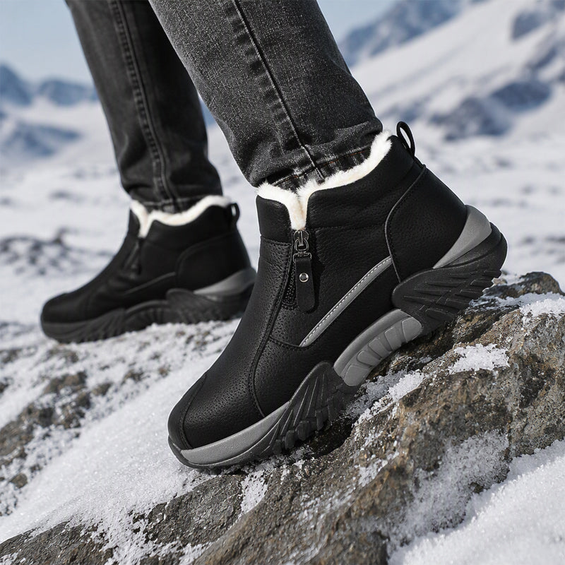 Men's Warm Fleece-Lined Winter Ankle Boots