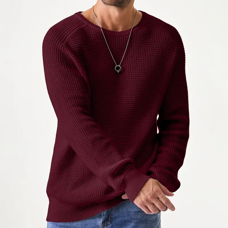 Men's Crewneck Sweater - Soft Casual Pullover