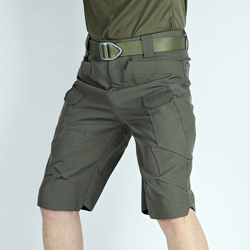 Outdoor Multi-pocket IX7 Waterproof Men's Cargo Pants, detail view