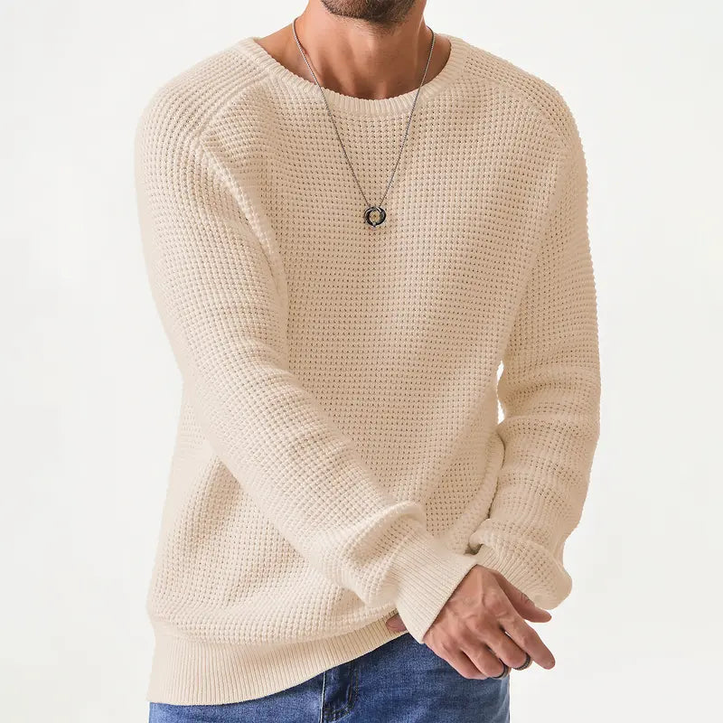 Men's Crewneck Sweater - Soft Casual Pullover