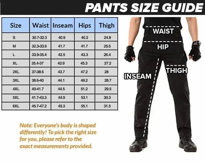 Men's Tactical Waterproof Cargo Pants