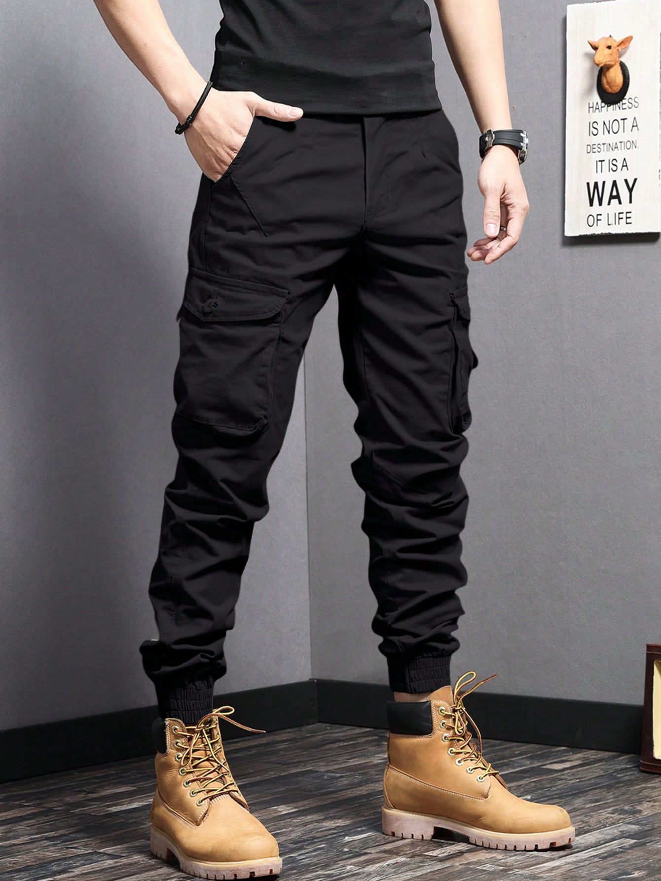 Men's Multi-Color Cargo Joggers Tactical Workwear