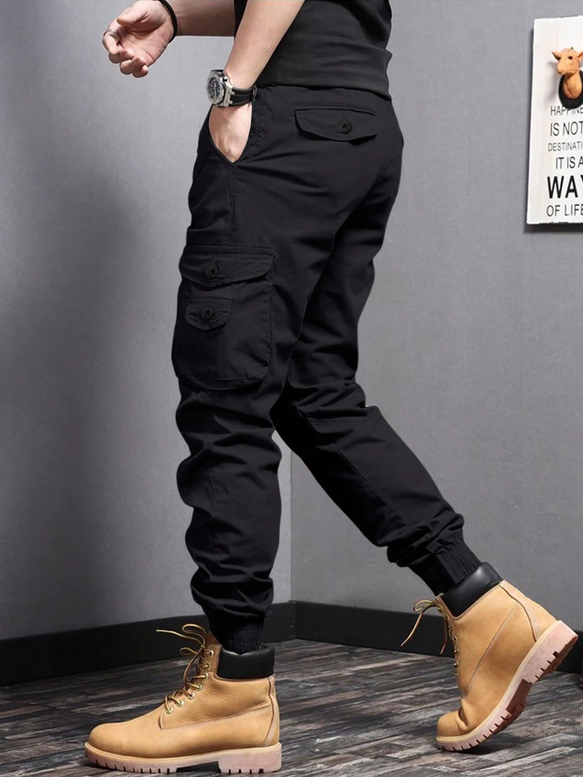 Men's Multi-Color Cargo Joggers Tactical Workwear