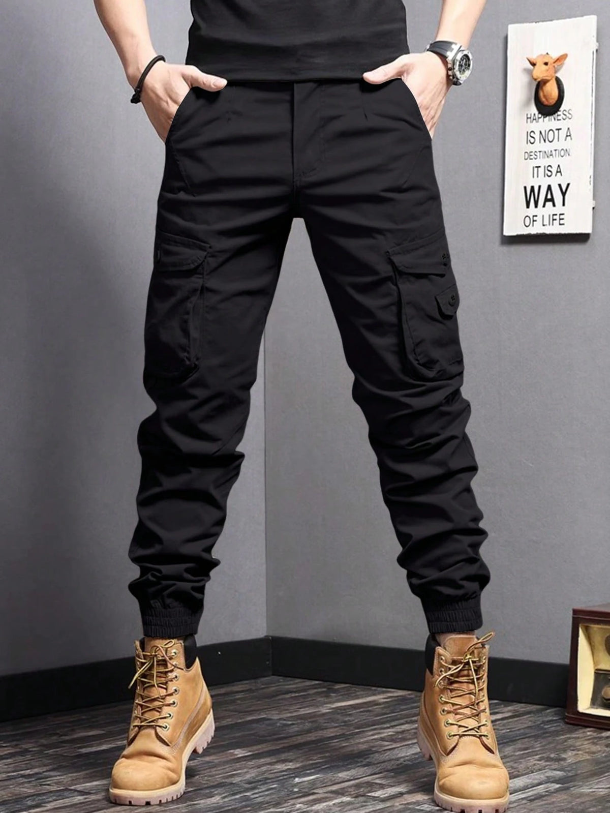 Men's Multi-Color Cargo Joggers Tactical Workwear