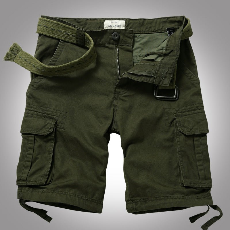 Men's Casual Loose Camo Shorts, close-up detail