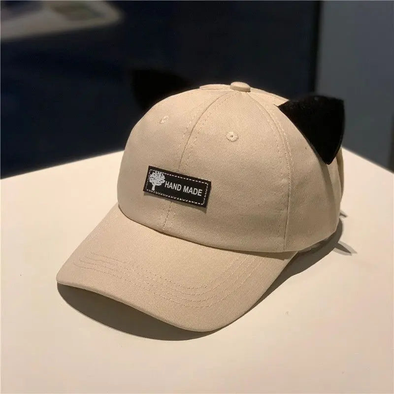 Men's Korean-Style Pilot Baseball Cap with Curved Visor