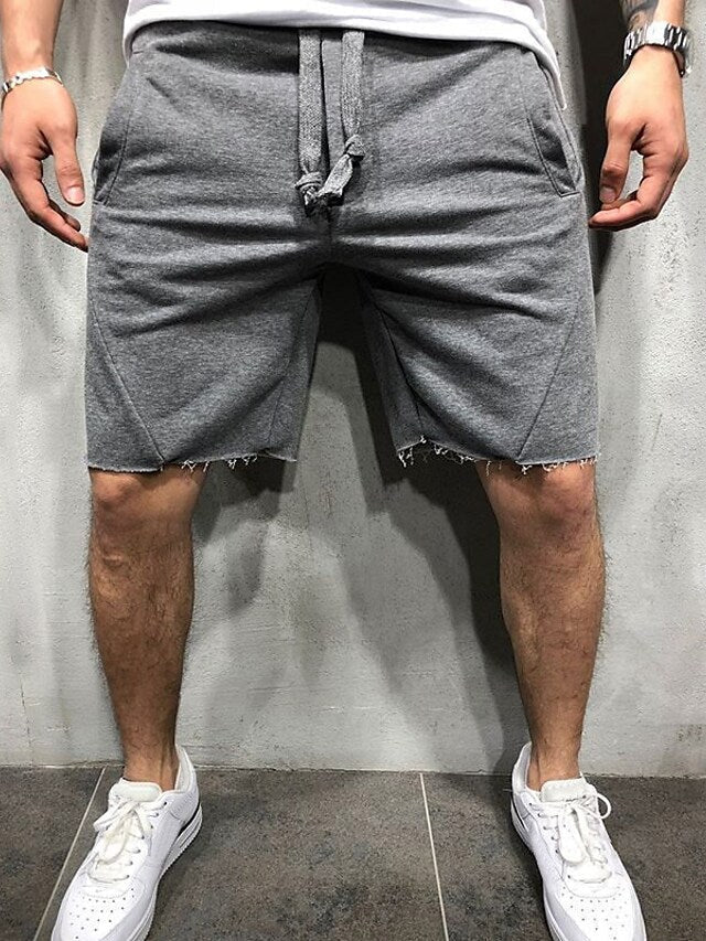 Men's Loose Elastic Waist Shorts, detail view