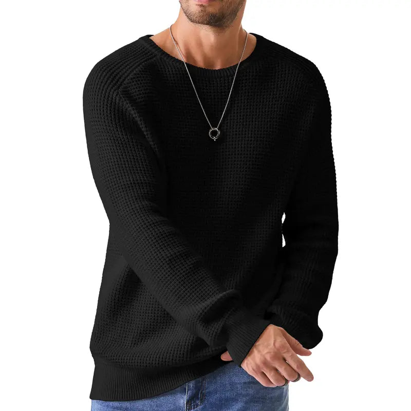 Men's Crewneck Sweater - Soft Casual Pullover