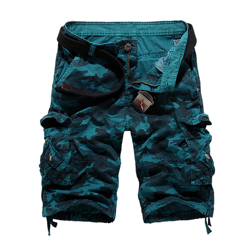 Men's Camo Multi-Pocket Men's Shorts