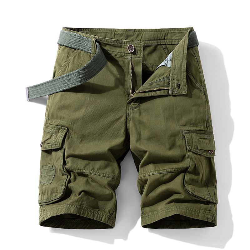 Men's camo cargo shorts black color