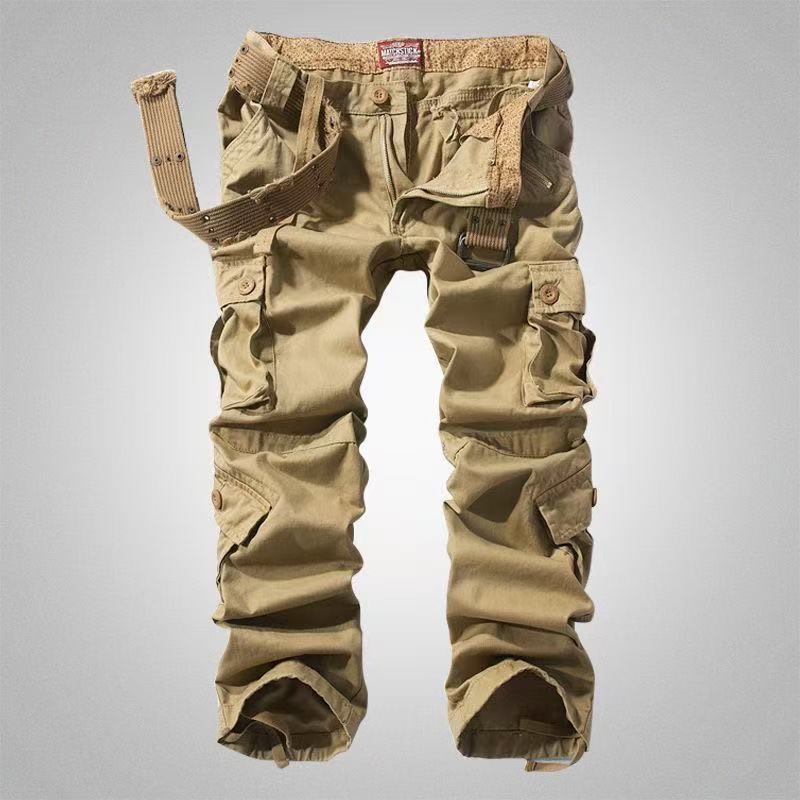 Men's Camo Tactical Multi-Pocket Cargo Pants, back view