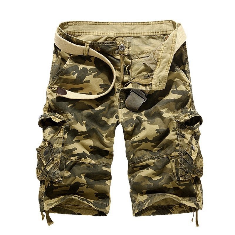 Men's Outdoor Camo Cargo Shorts, detail view