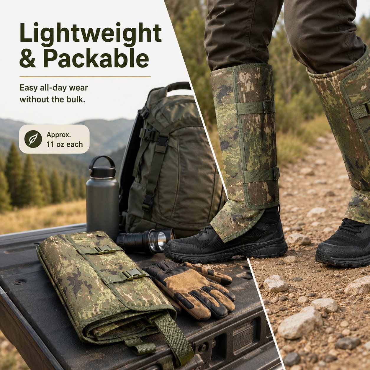 Snake Guard Gaiters – Puncture-Resistant Leg Protection for Hunting & Hiking