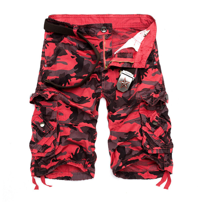 Men's Camo Multi-Pocket Men's Shorts