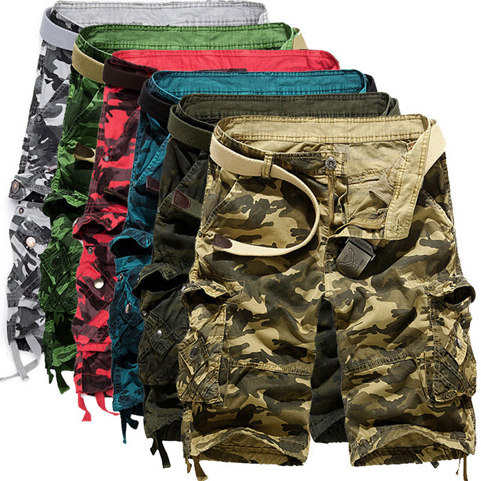 Men's Camo Multi-Pocket Men's Shorts