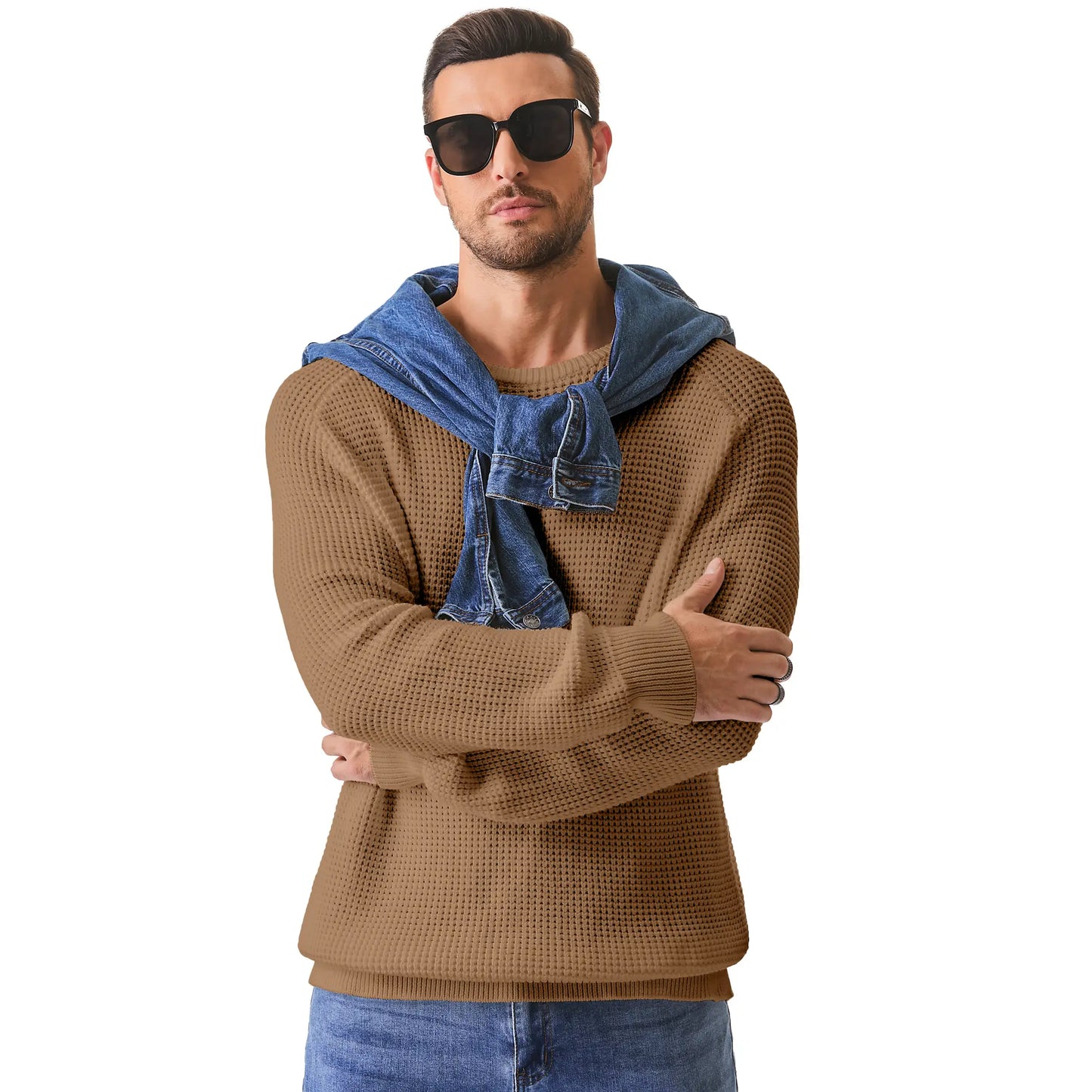 Men's Crewneck Sweater - Soft Casual Pullover