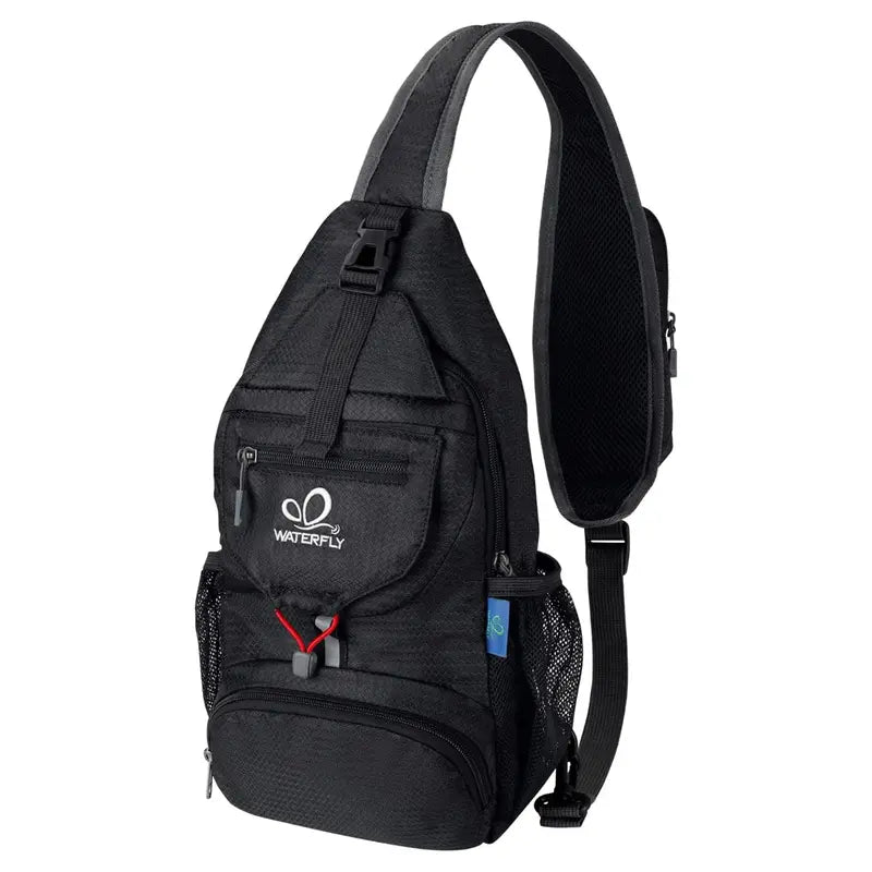 Packable Nylon Sling Backpack – Lightweight Crossbody Chest Bag for Hiking & Travel