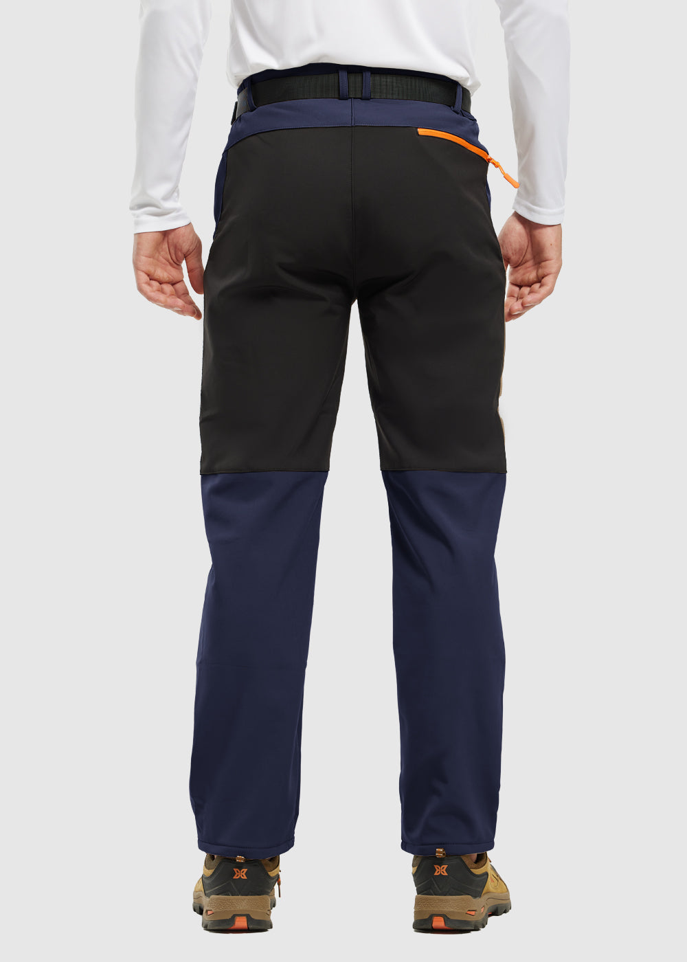 Men's Water-Resistant Fleece-Lined Snow Ski Pants, detail view