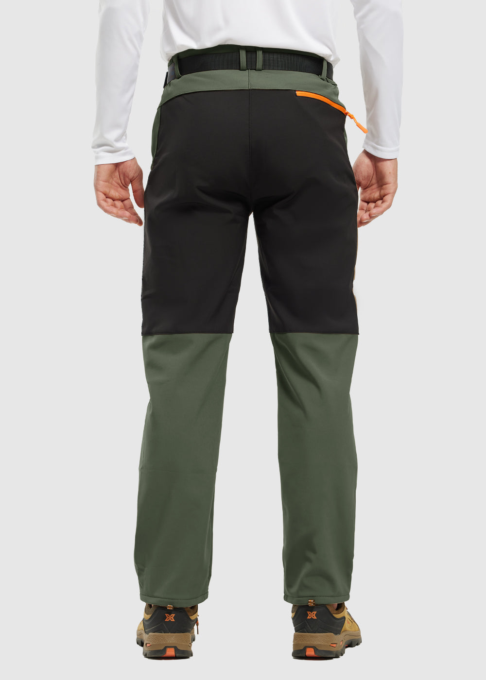 Men's Water-Resistant Fleece-Lined Snow Ski Pants, detail view