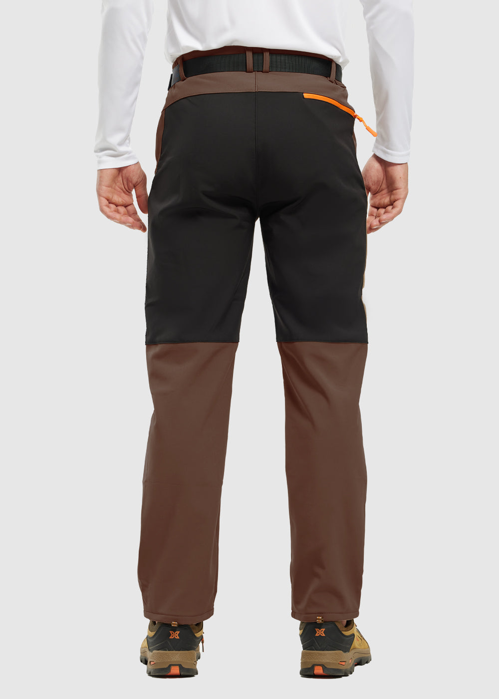 Men's Water-Resistant Fleece-Lined Snow Ski Pants, close-up detail