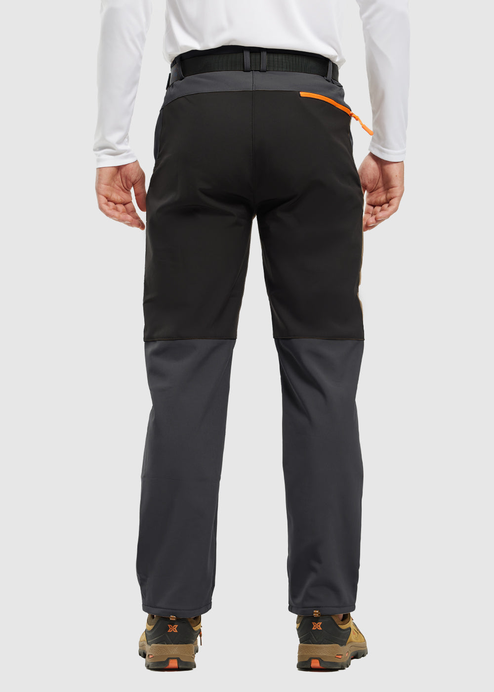 Men's Water-Resistant Fleece-Lined Snow Ski Pants, detail view