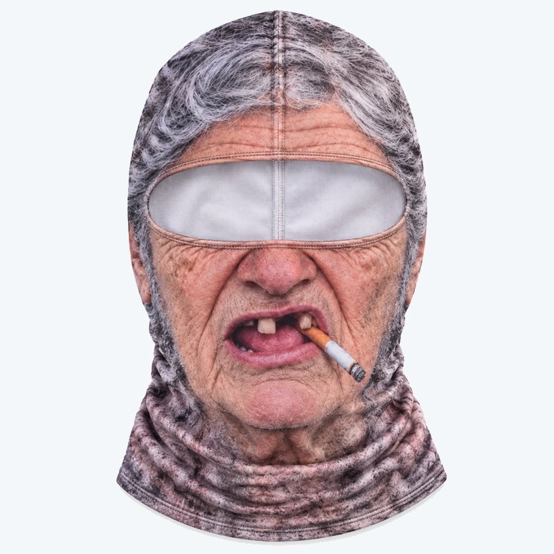 Funny Realistic Face Ski Mask – Hilarious Winter Party Gear for Outdoor Groups