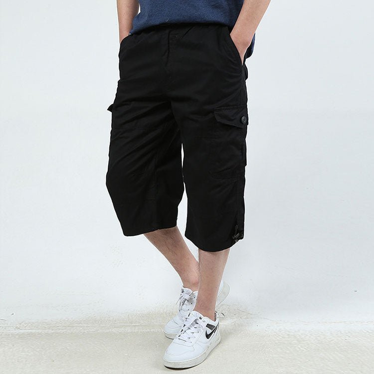 Men's Casual Outdoor Multi-Pocket Shorts, worn lifestyle shot