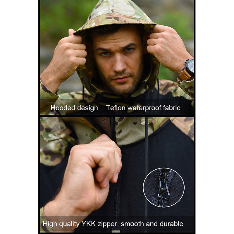 Kangoo Outdoor Cool Hooded Long Sleeve Men's T-shirt
