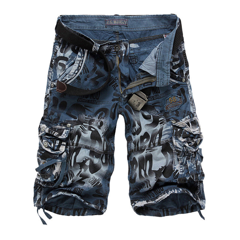 Men's Camouflage Cargo Shorts, fit view