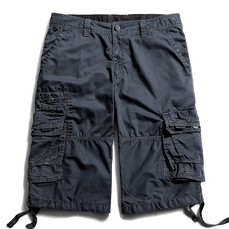 Men's Casual Outdoor Cotton Cargo Shorts, pocket detail