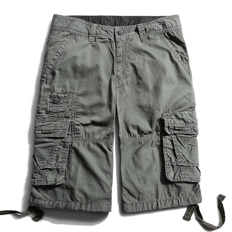 Men's Casual Outdoor Cotton Cargo Shorts, side view