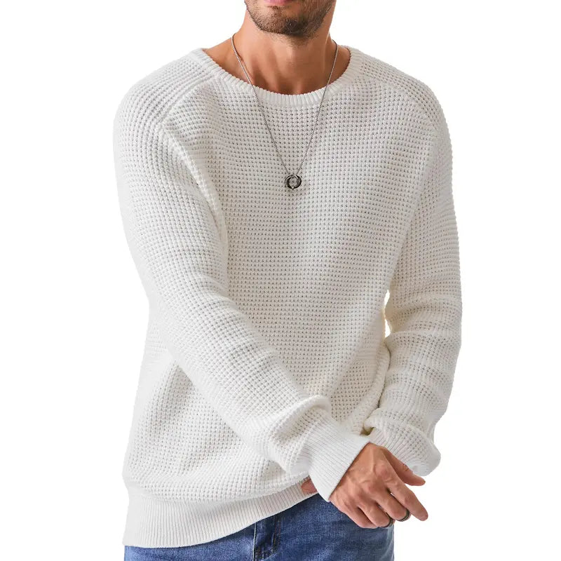 Men's Crewneck Sweater - Soft Casual Pullover