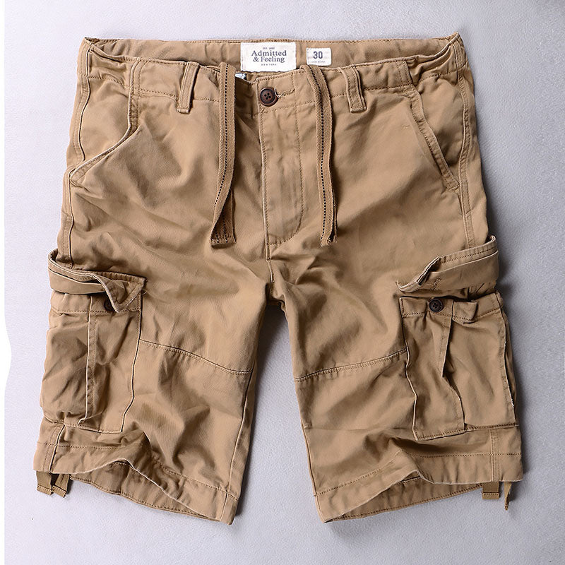 Men's Outdoor Casual Cotton Cargo Shorts, size and color chart