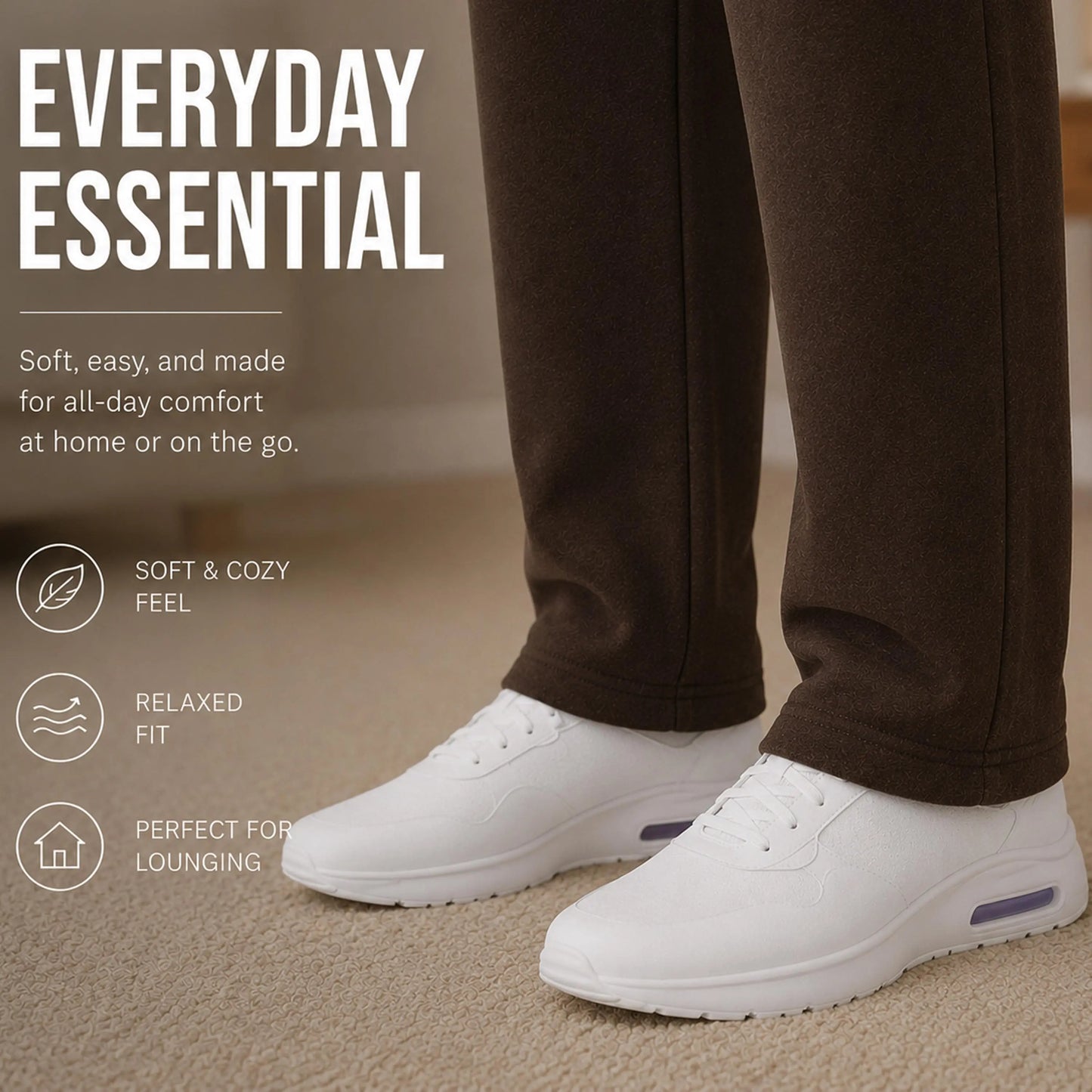 Men's Heavyweight Fleece Sweatpants 3-Pack Open Bottom Comfortable Fit
