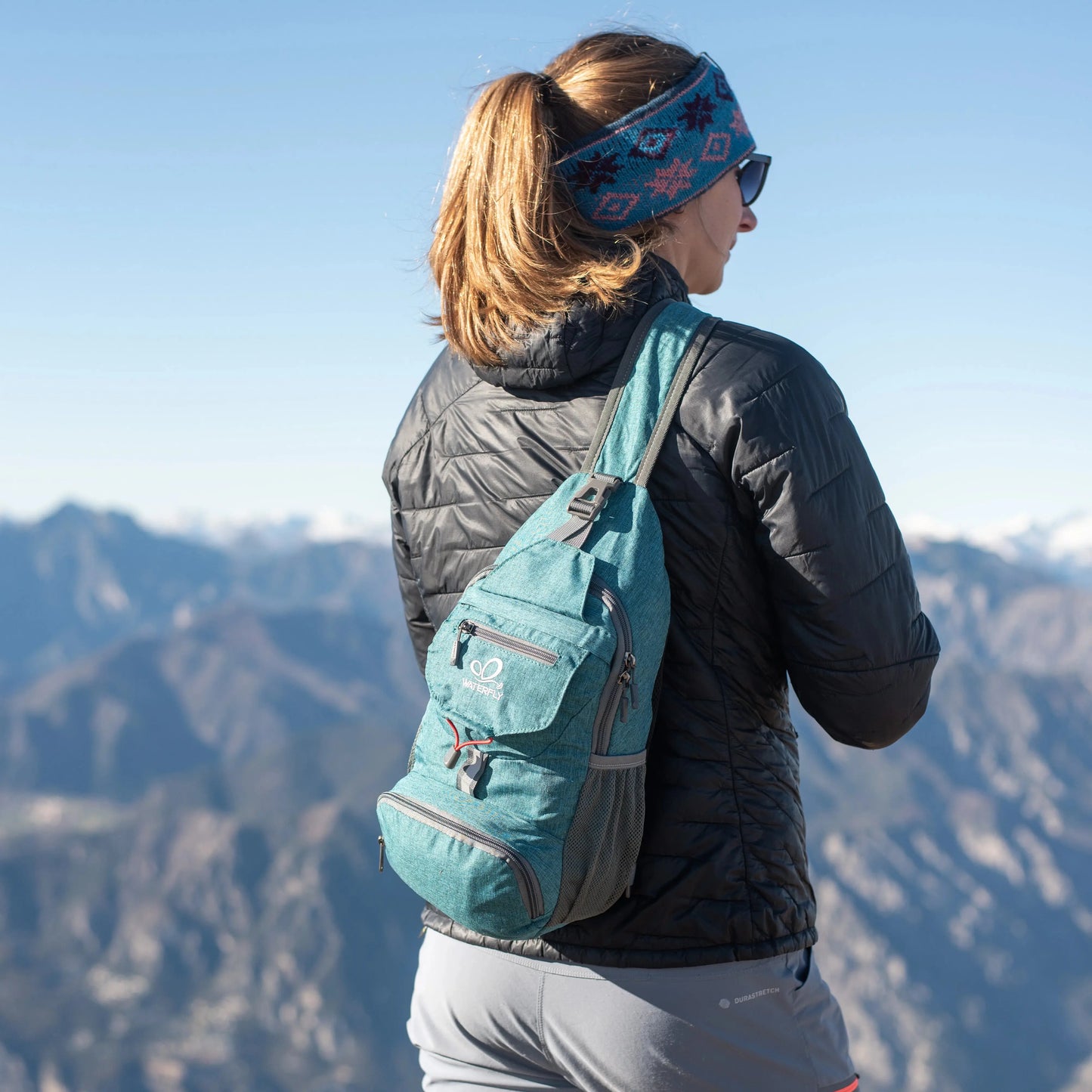 Packable Nylon Sling Backpack – Lightweight Crossbody Chest Bag for Hiking & Travel
