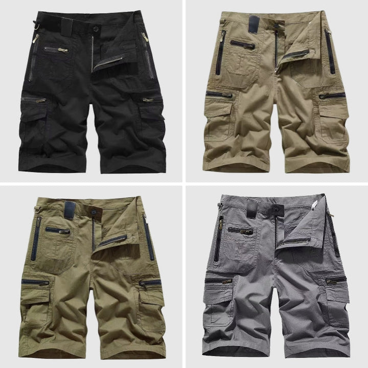 Men's Multi-Pocket Cargo Shorts, fit view