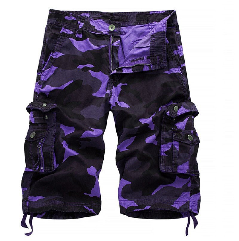 Men's Outdoor Camo Cargo Shorts, back view